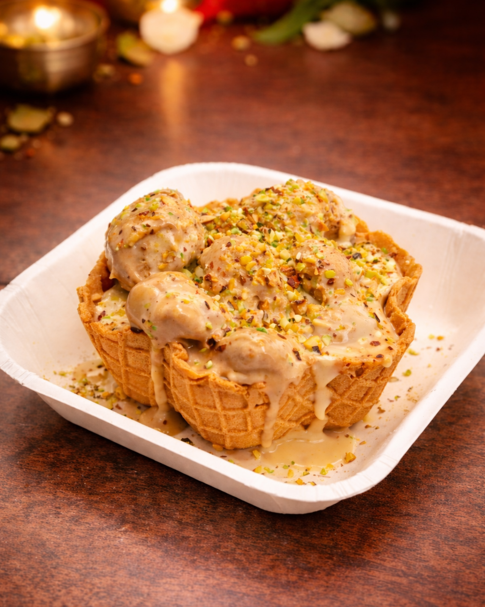 Waffle Kulfi